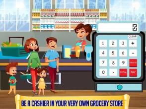 Grocery Market Kids Cash Register Simulator截图1