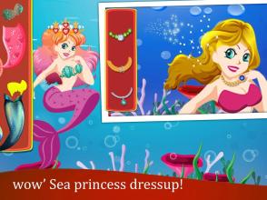 Mermaid Princess Love Story Dress Up Game截图2