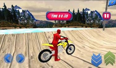 Spiderman Mega Ramp Bike Stunts截图3