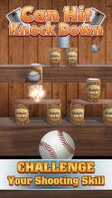 Cans Hit Knock Down - Baseball Can Shooter Smash截图1