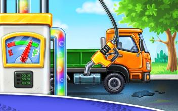 Truck games for kids - house building * car wash截图3