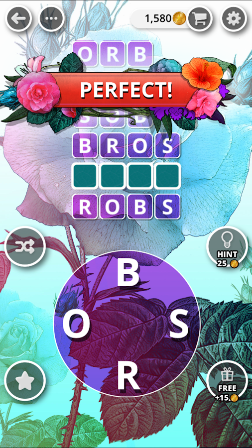 Bouquet of Words - Word game截图1