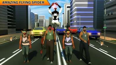 Flying Superhero Iron Spider hero Mission截图4