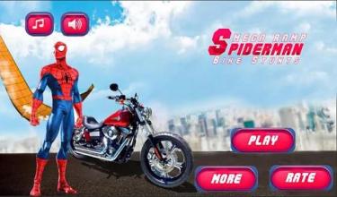 Spiderman Mega Ramp Bike Stunts截图5