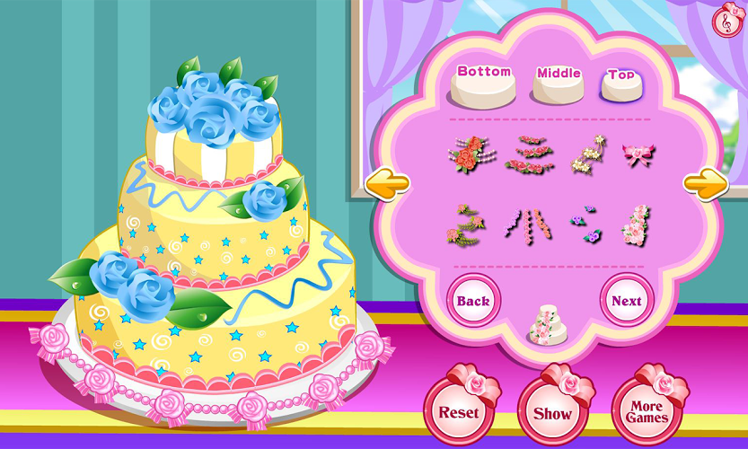 Rose Wedding Cake Game截图4