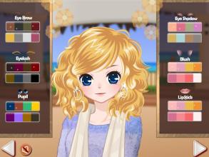 Anime girl : dress up and makeup game截图1