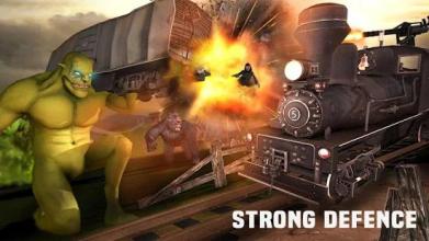 Uphill Sniper 3D: Monster Shooting Train Game截图2