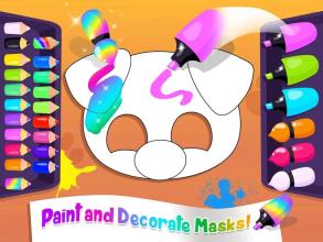 Cute & Tiny DIY Mask Party - Art & Coloring Fun截图4