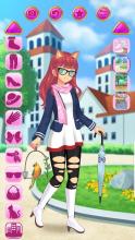 Manga Girl MakeOver - Dress Up School Girl Queen截图2