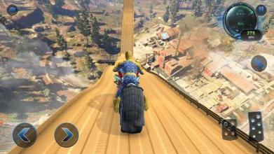 Moto Spider Vertical Ramp: Jump Bike Ramp Games截图5