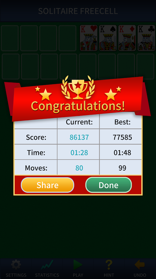 FreeCell Solitaire Classic截图3