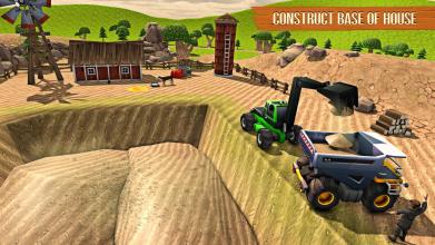 Village Cattle House Construction Farm Builder截图4