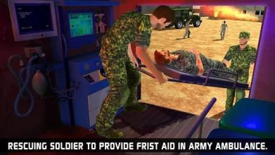 US Army Transporter Rescue Ambulance Driving Games截图2