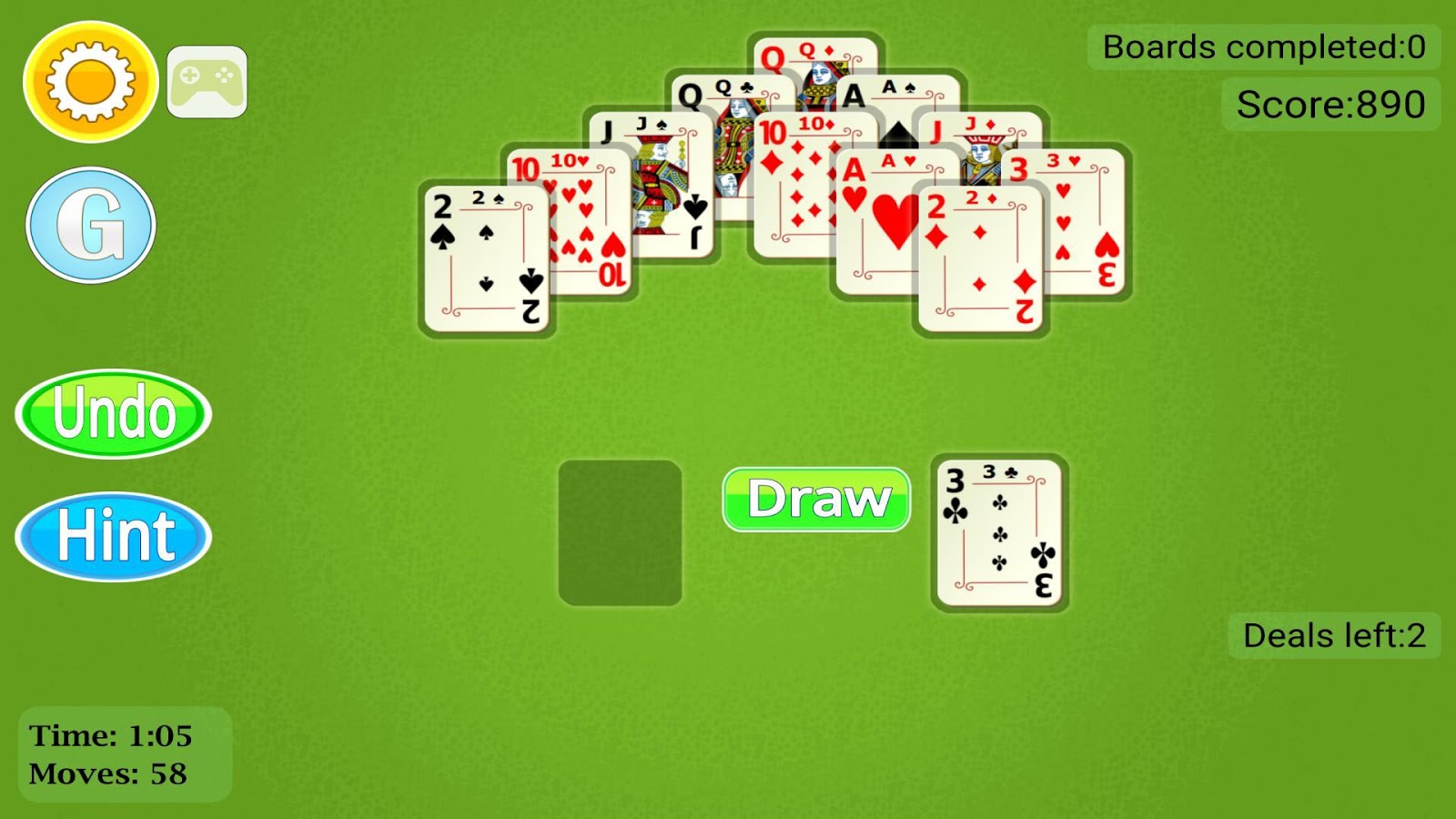 Pyramid Solitaire Mobile截图3