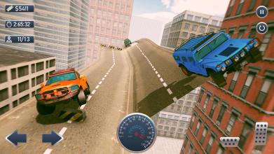 Rooftop Stunts SUV Racing截图5