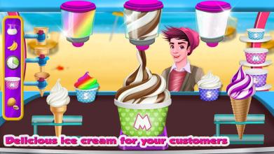 Ice Cream Beach Cart Ice Popsicle Shop Games截图5