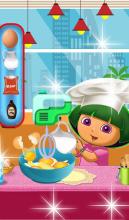 Hot Cooking Dora CakeCrazy Kitchen Game截图4