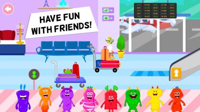 My Monster Town  Airport Games for Babies & Kids截图2