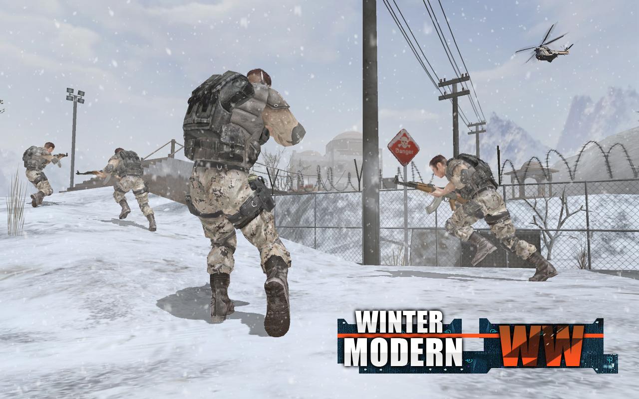 Rules of Modern World War Winter FPS Shooting Game截图1