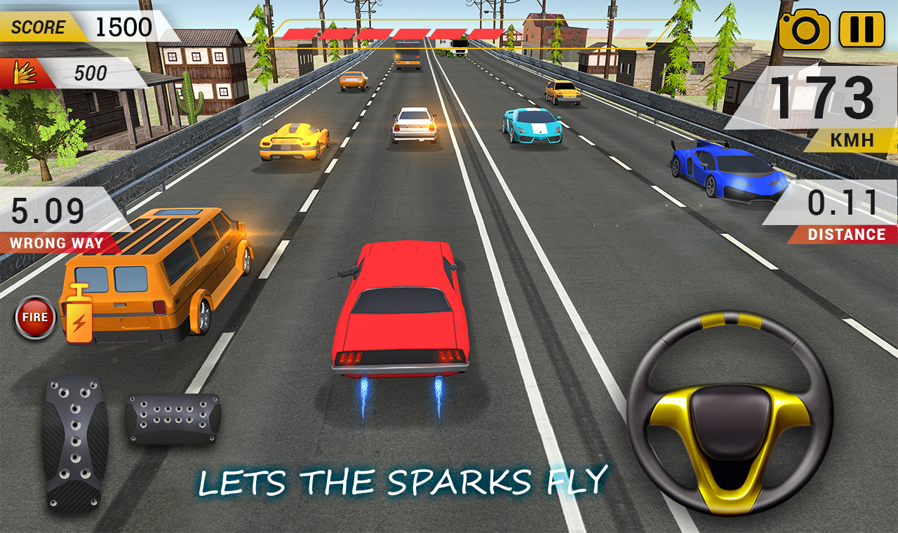 Highway Car Driving : Highway car racing game截图4