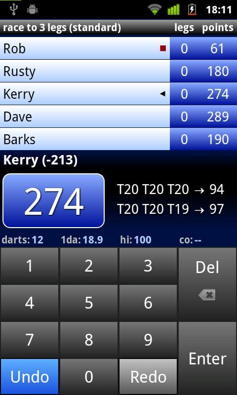 Darts Scoreboard截图4