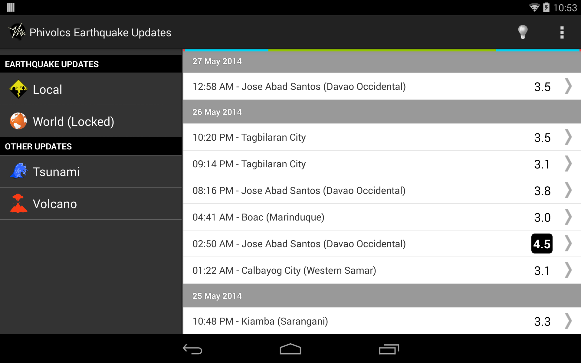 Phivolcs Earthquake Alert FREE截图3