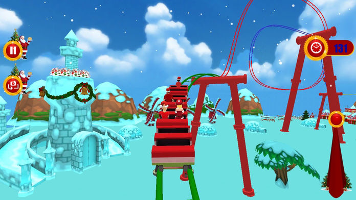 ChristmasSantaRollerCoaster3DPro截图2