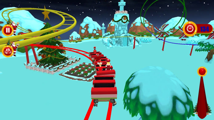 ChristmasSantaRollerCoaster3DPro截图4