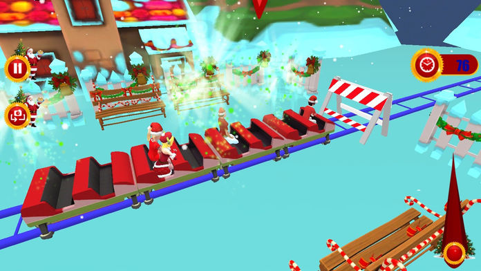 ChristmasSantaRollerCoaster3DPro截图3