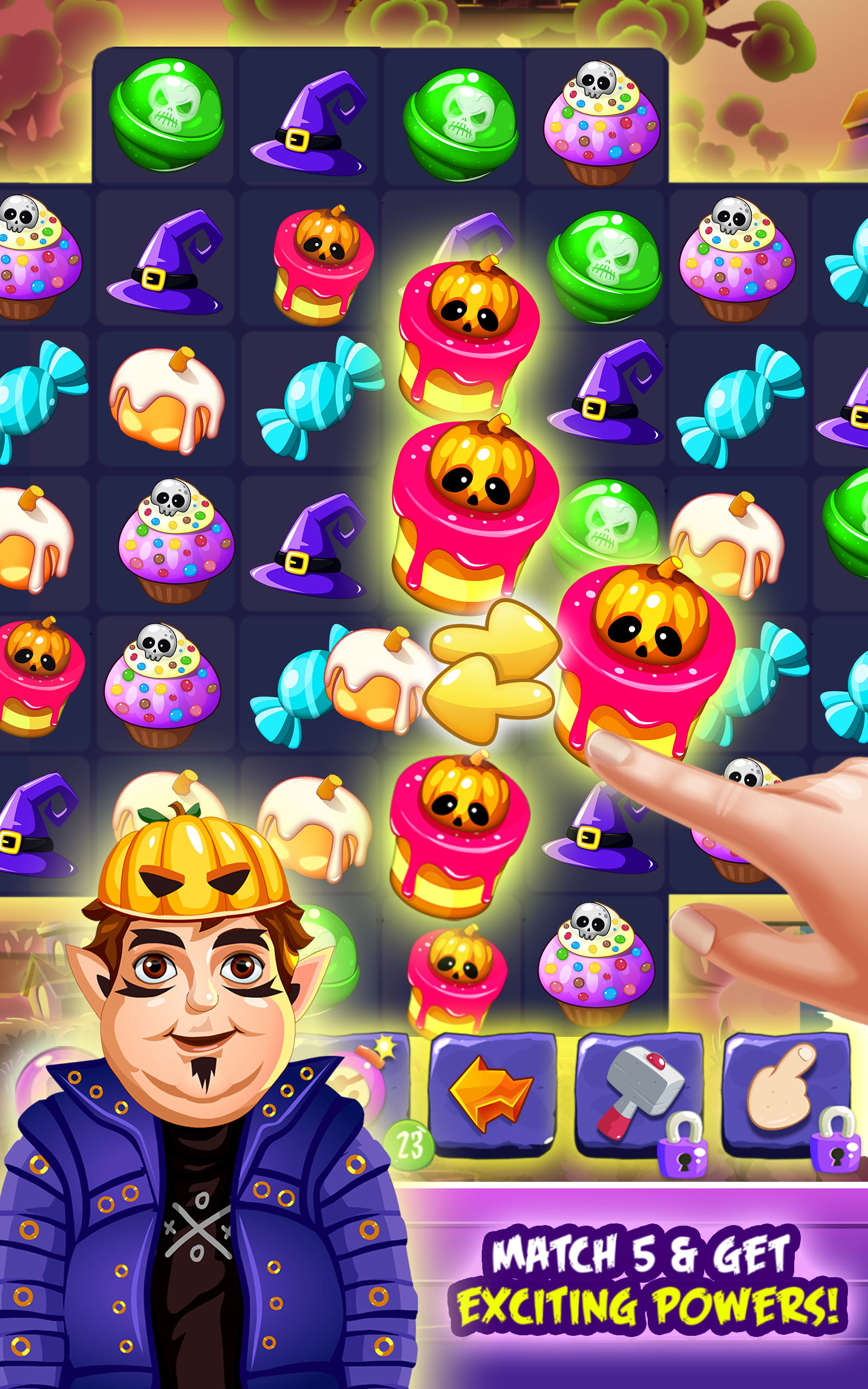 Witchdom2–HalloweengameMatch3Puzzle截图1