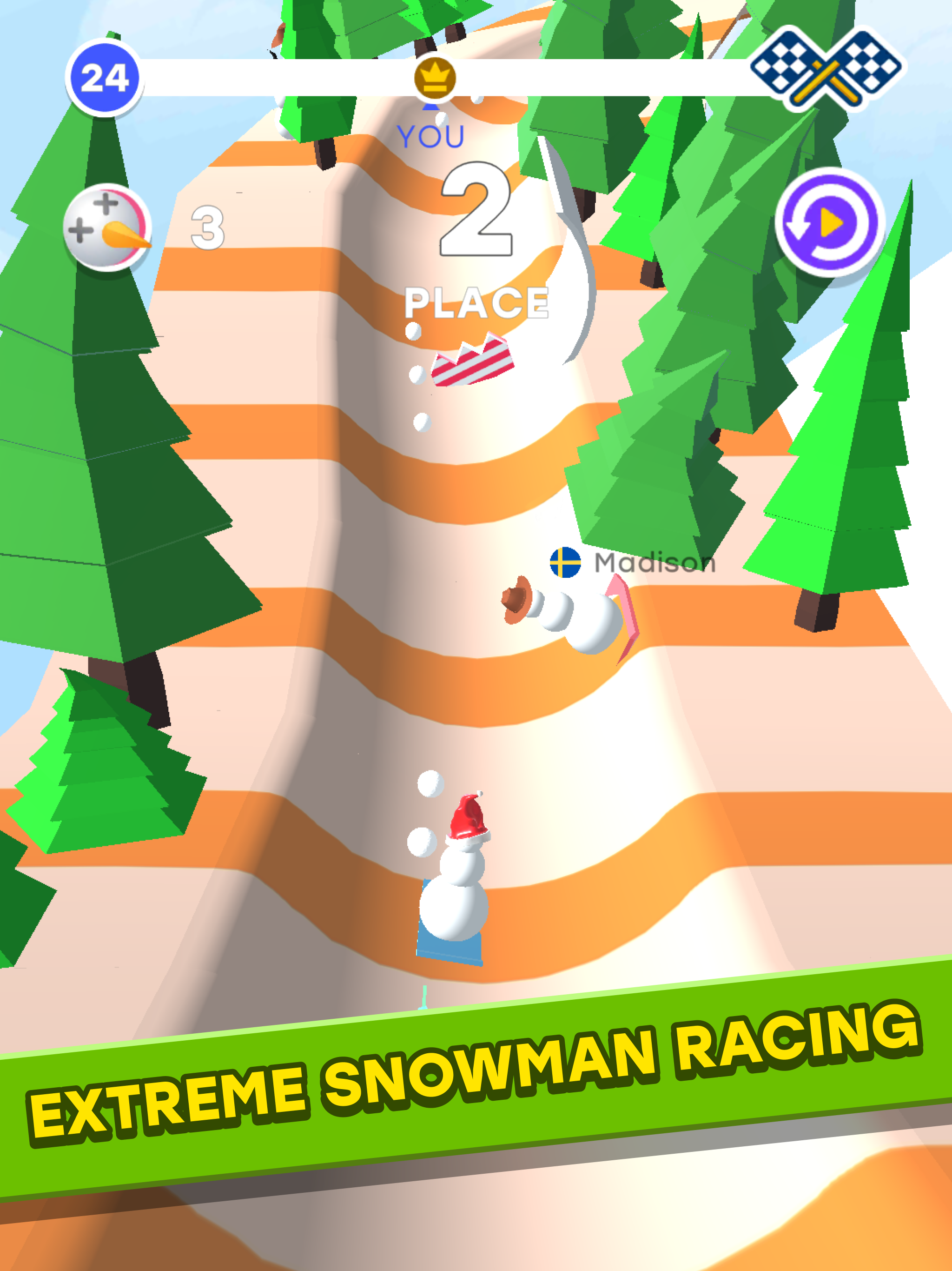 SnowmanRace3DPRO截图1