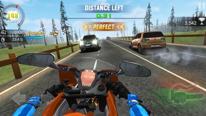 狂热摩托暴力摩托车模拟驾驶赛车截图4