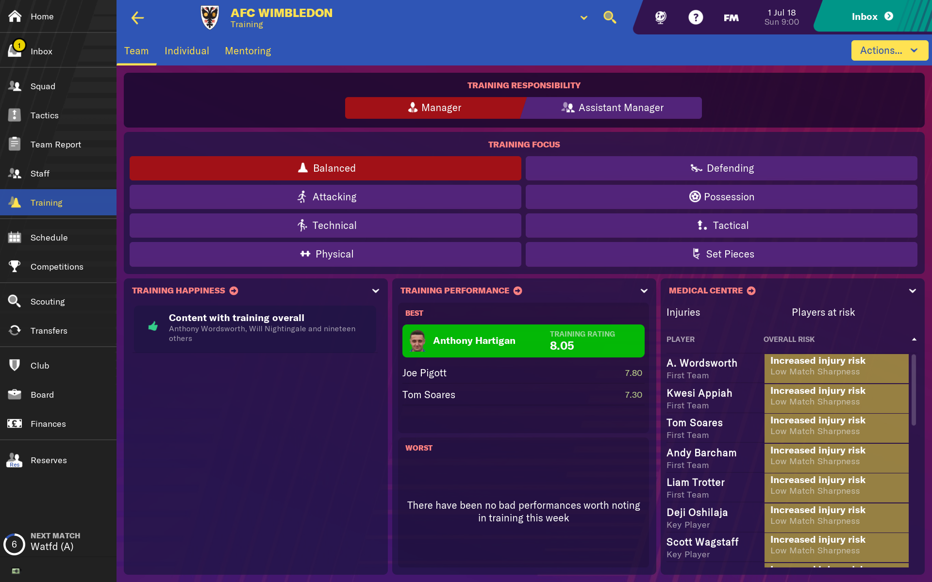 FootballManager2019Touch截图1