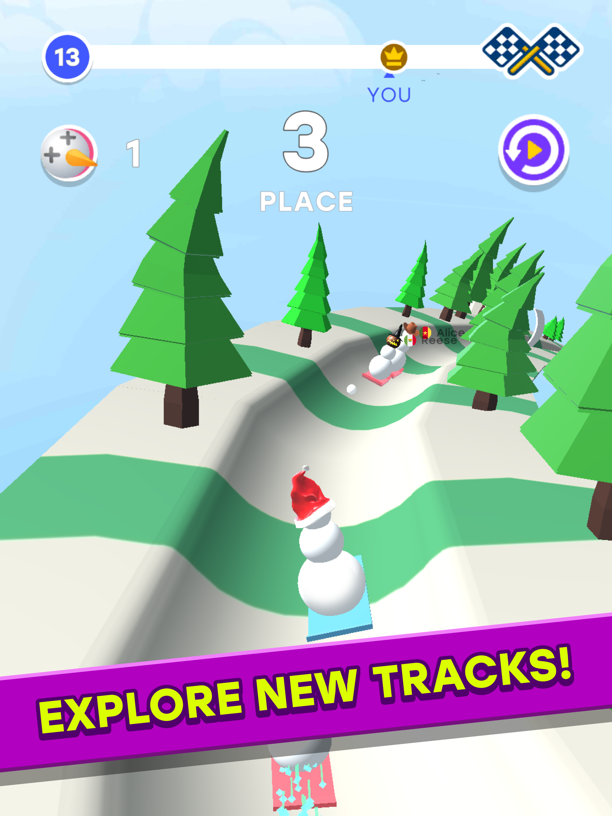 SnowmanRace3DPRO截图5