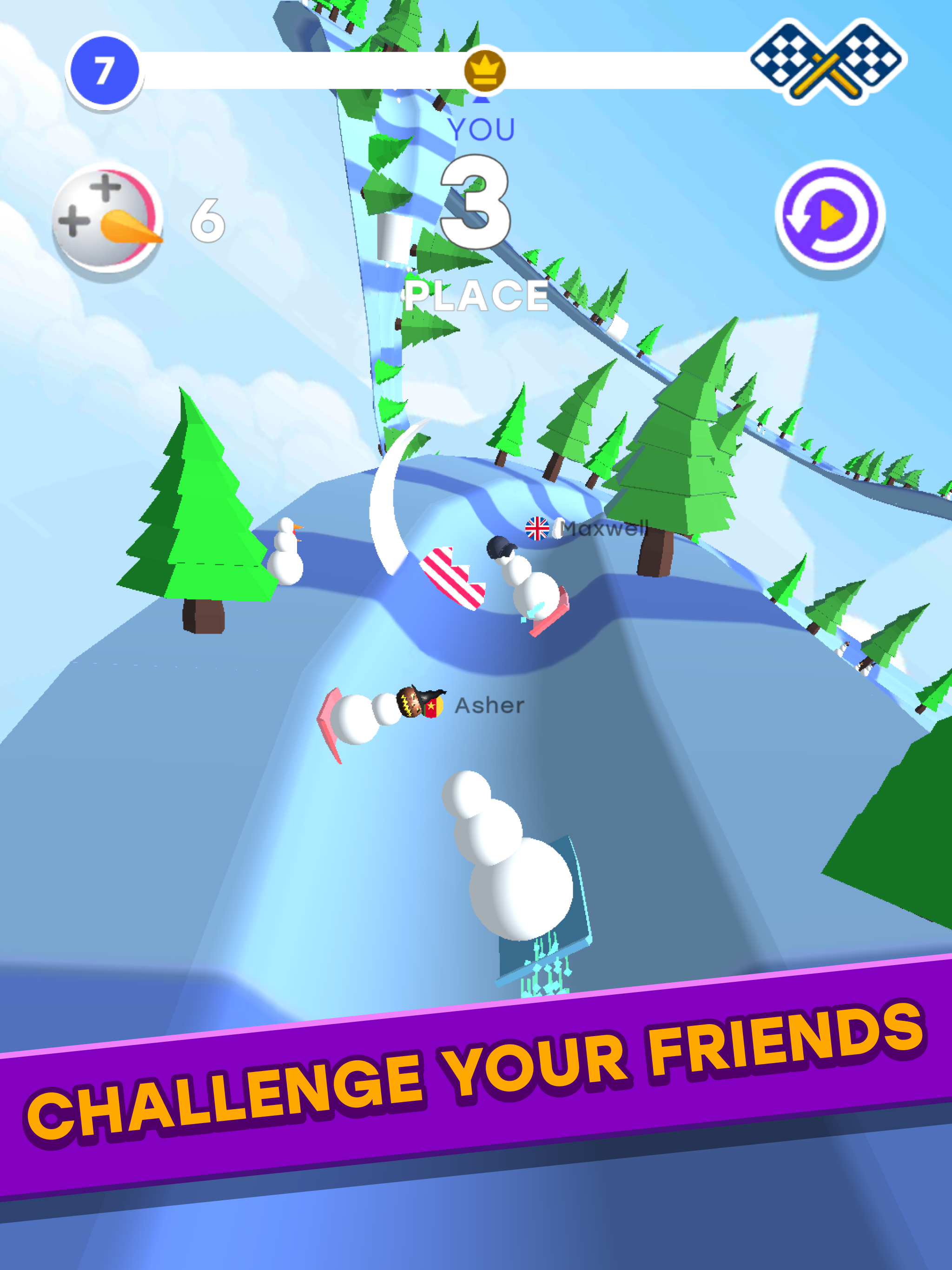 SnowmanRace3DPRO截图3