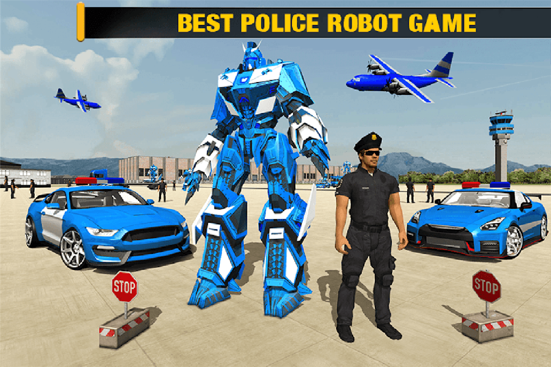 US Police Transform Robot Car Plane Transport Ship截图5