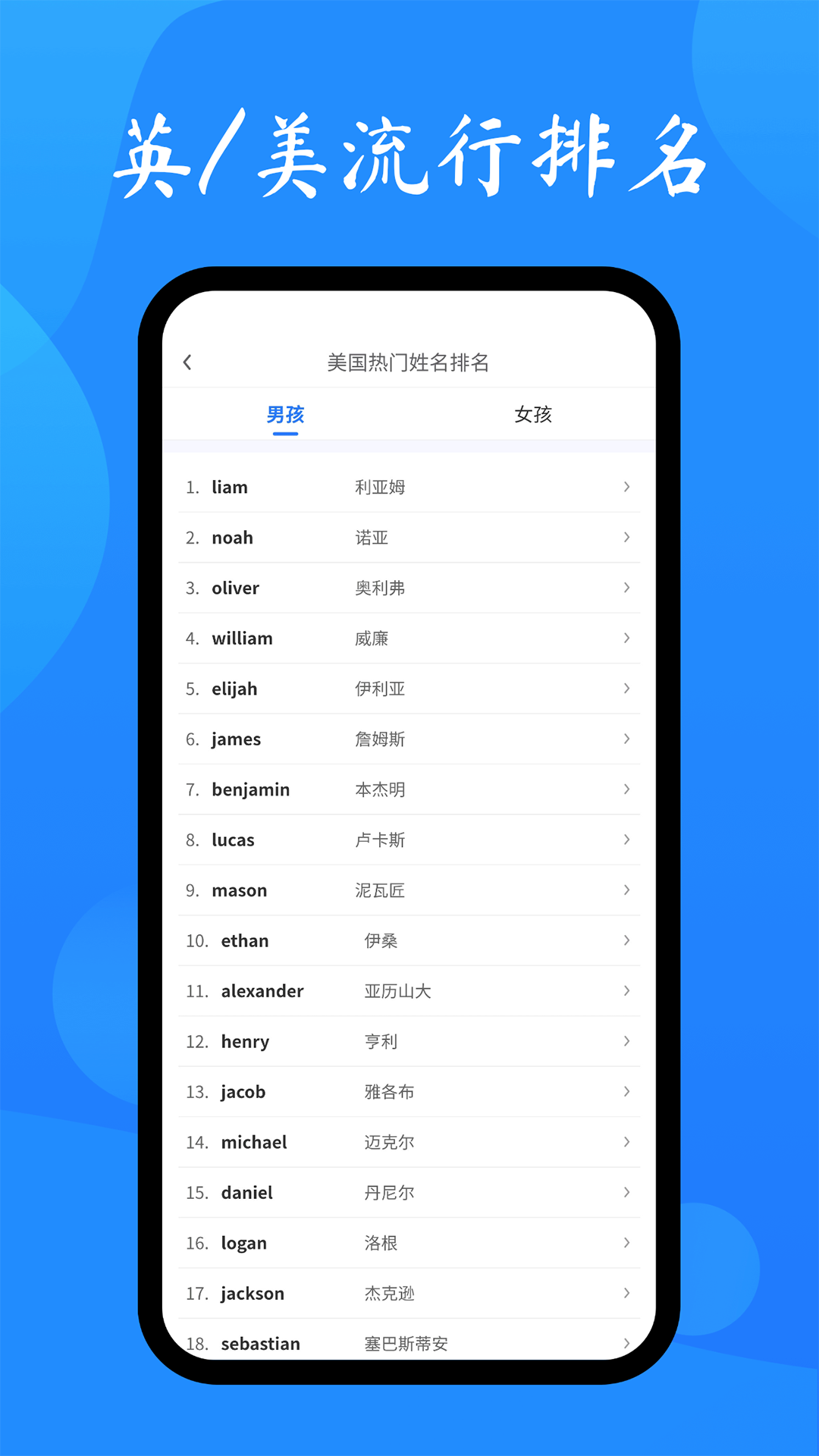 英文名起名取名助手v1.1.1截图3