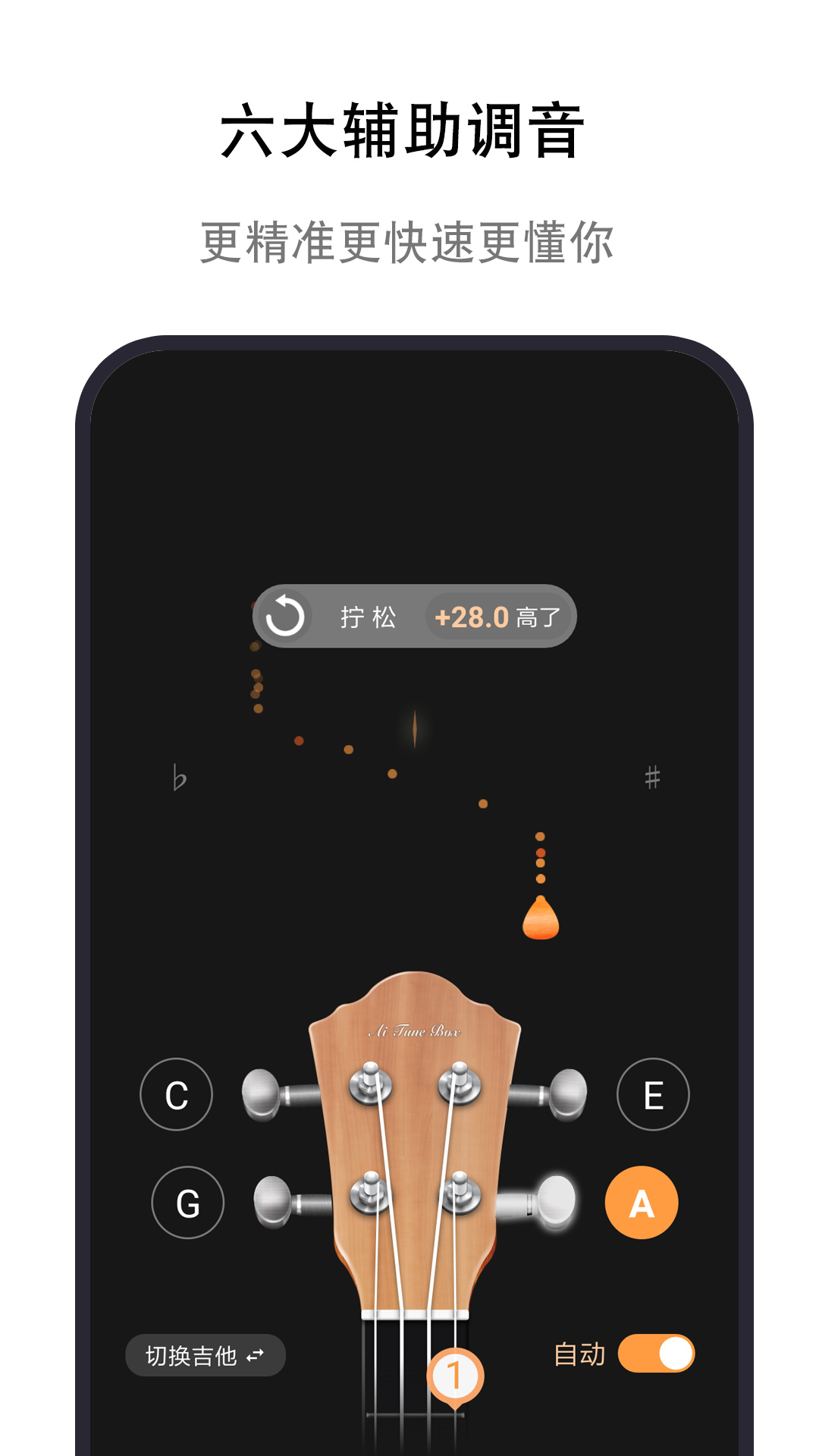 调音盒-吉他尤克里里调音器截图2