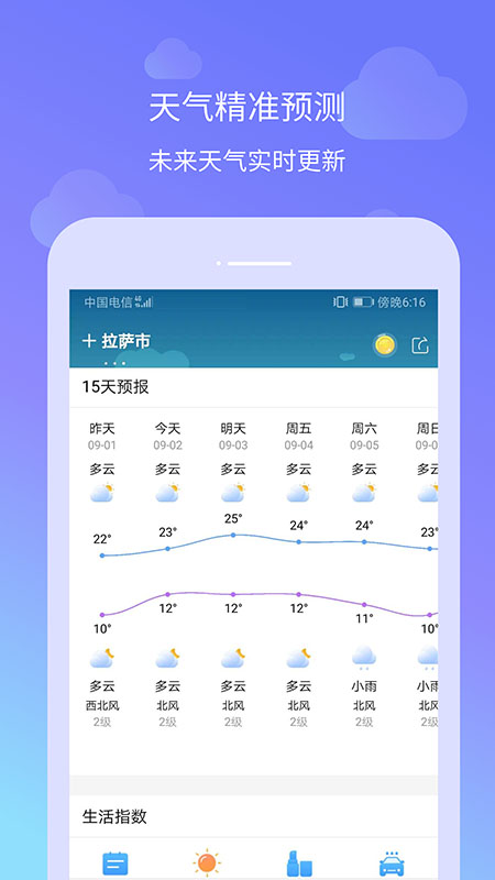 懒人天气截图2