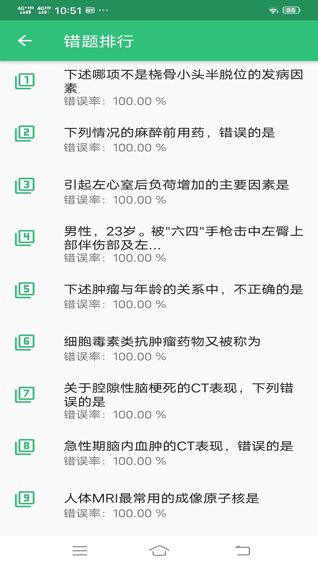 整形外科学主治医师题库v1.2.1截图3