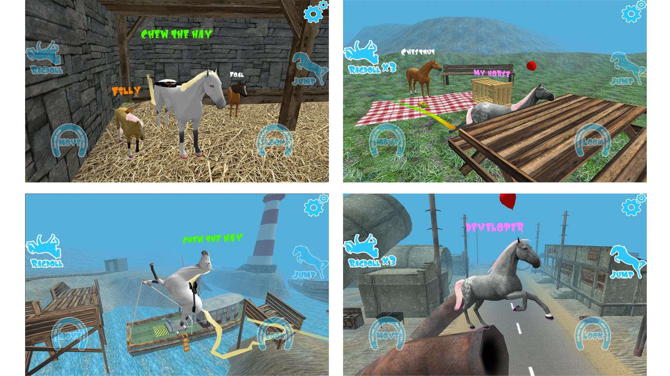 Hill Cliff Horse - Online Ragdoll Physics截图3