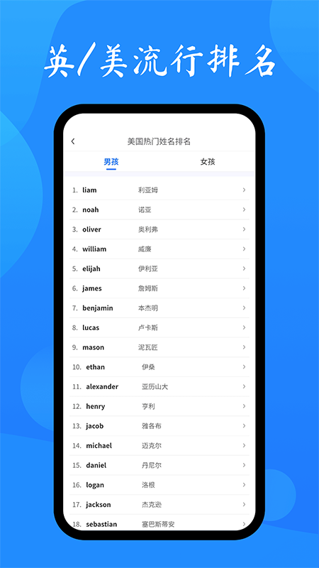 英文名起名取名助手v2.0.1截图2