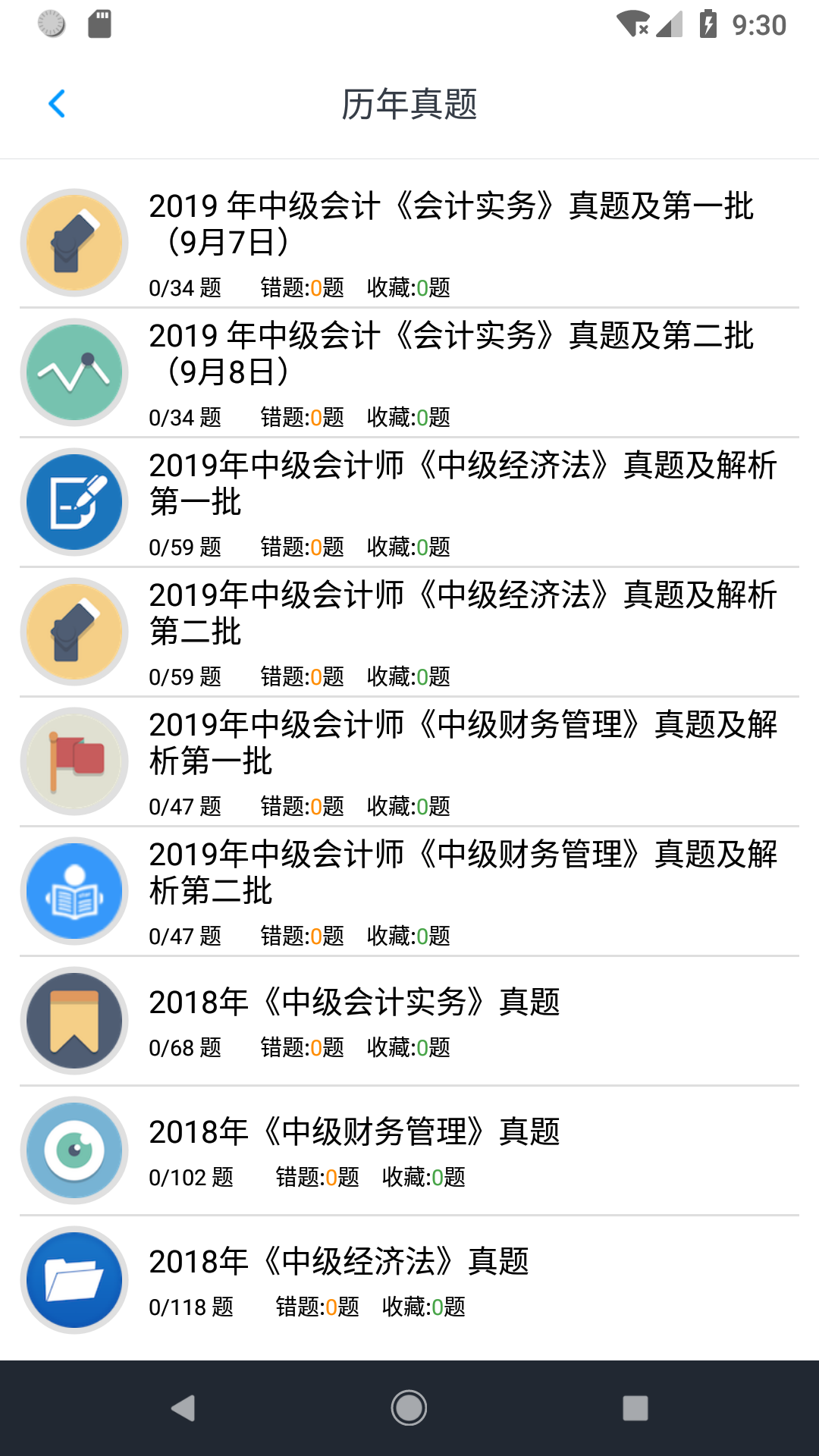 中级会计考试题集截图1