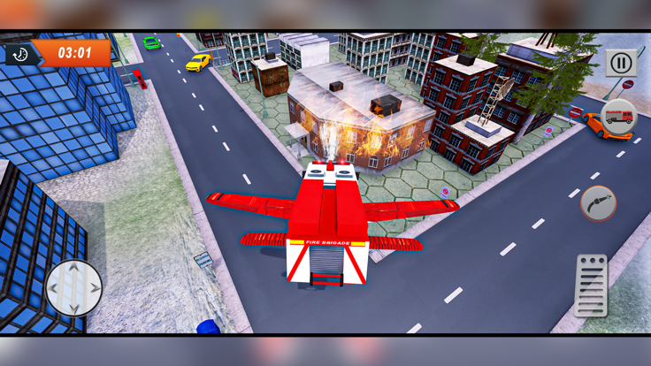 Emergency Flying Firetruck 911截图3