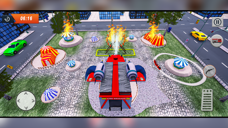 Emergency Flying Firetruck 911截图2