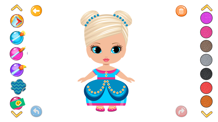 Doll Dresses Coloring Book截图2