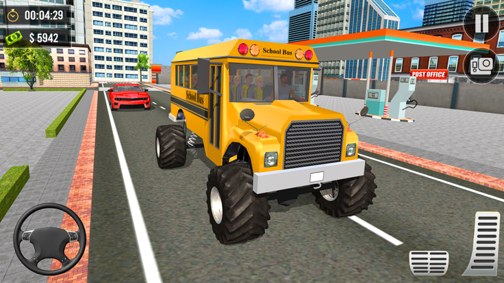 City School Coach Bus Drive 3D截图3