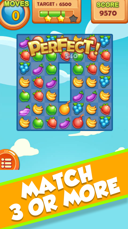 Fruita Crush Match 3 Games截图2