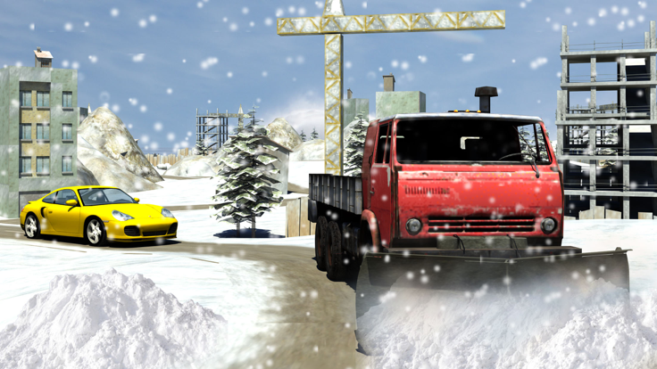 Snow Plow Truck game截图2