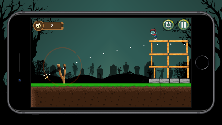 Zombie Town 2D physics截图4